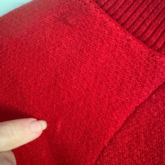 NEW NFL by Abercrombie & Fitch Kansas City Chiefs LuxeLoft Red Cardigan Small - Picture 10 of 15